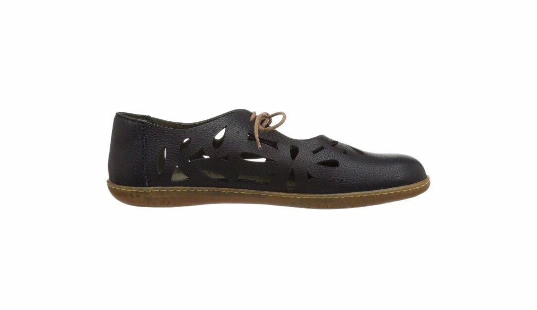 El Naturalista Ladies Shoes El Naturalista 5271 Black Perforated Leather 2 Eyelet Shoe Made In Spain 7 El Naturalista Ladies Shoes El Naturalista 5271 Black Perforated Leather 2 Eyelet Shoe Made In Spain - Image 7