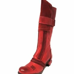 Eject Ladies Boots Eject EJW14-50 Dark Red Zip Knee High Boot Made In Portugal