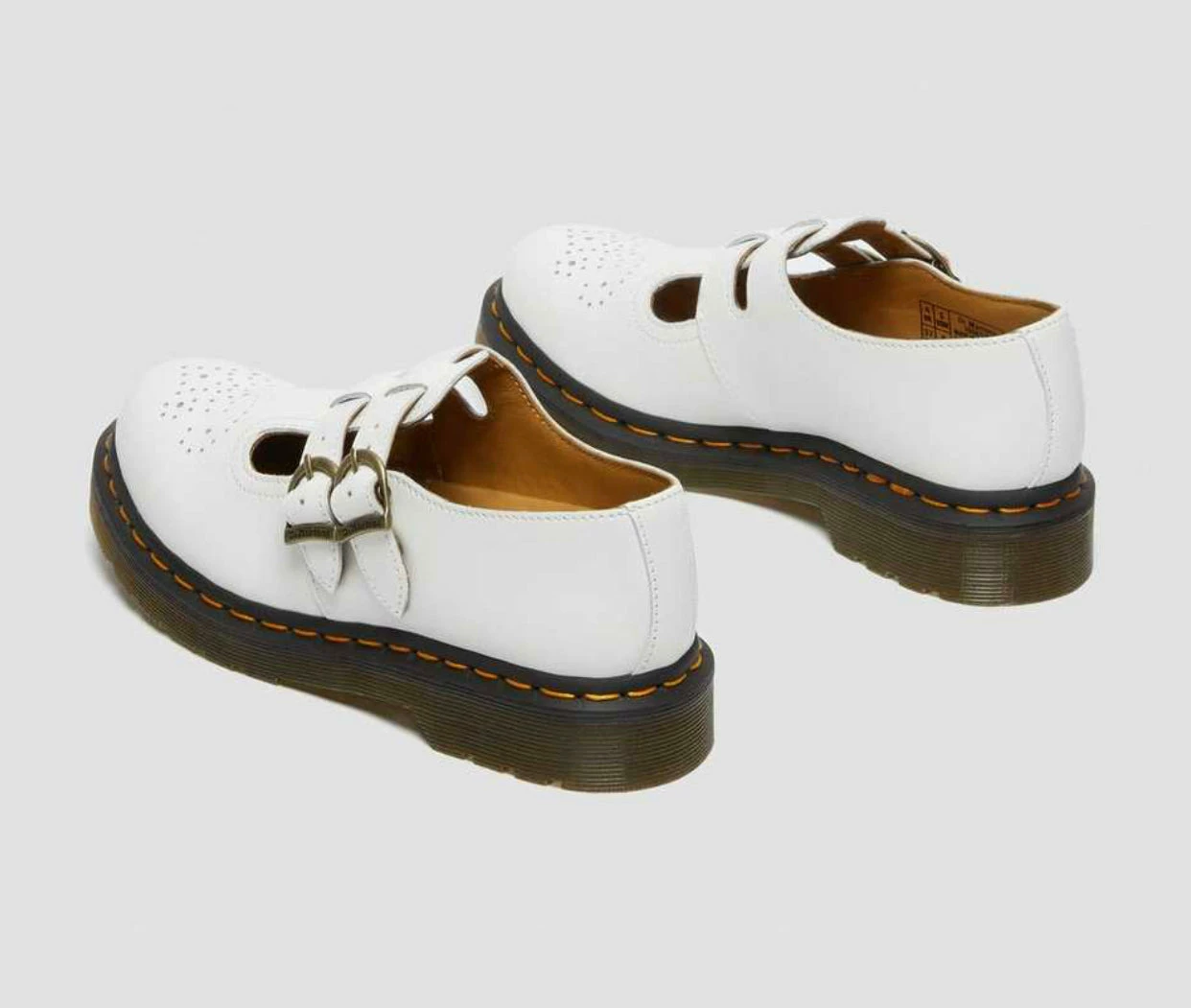 Dr. Martens Shoes Dr. Martens 8065 White Smooth Mary Jane 3 Dr. Martens Shoes Dr. Martens 8065 White Smooth Mary Jane - Image 3