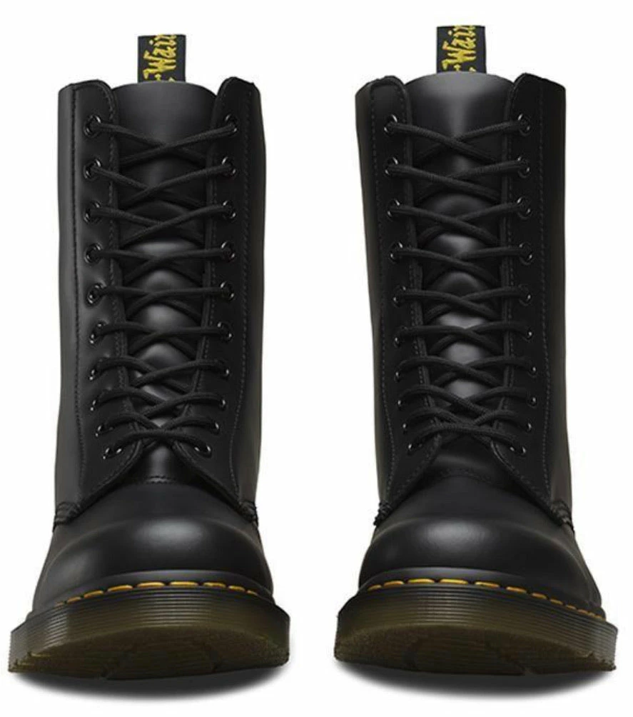 Dr. Martens Boots Dr. Martens 1490 Black Smooth 10 Eyelet Boot 5 Dr. Martens Boots Dr. Martens 1490 Black Smooth 10 Eyelet Boot - Image 5