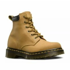 Dr. Martens Boots Dr. Martens 939 Tan Brun Clair Greasy Suede 6 Eyelet Ankle Boot