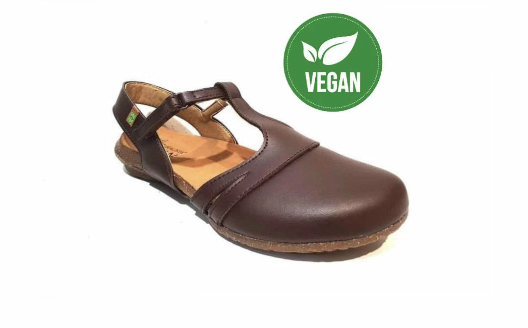 El Naturalista Ladies Shoes El Naturalista N5062 Brown Vegan Mary Jane Flats Made In Spain 1 El Naturalista Ladies Shoes El Naturalista N5062 Brown Vegan Mary Jane Flats Made In Spain