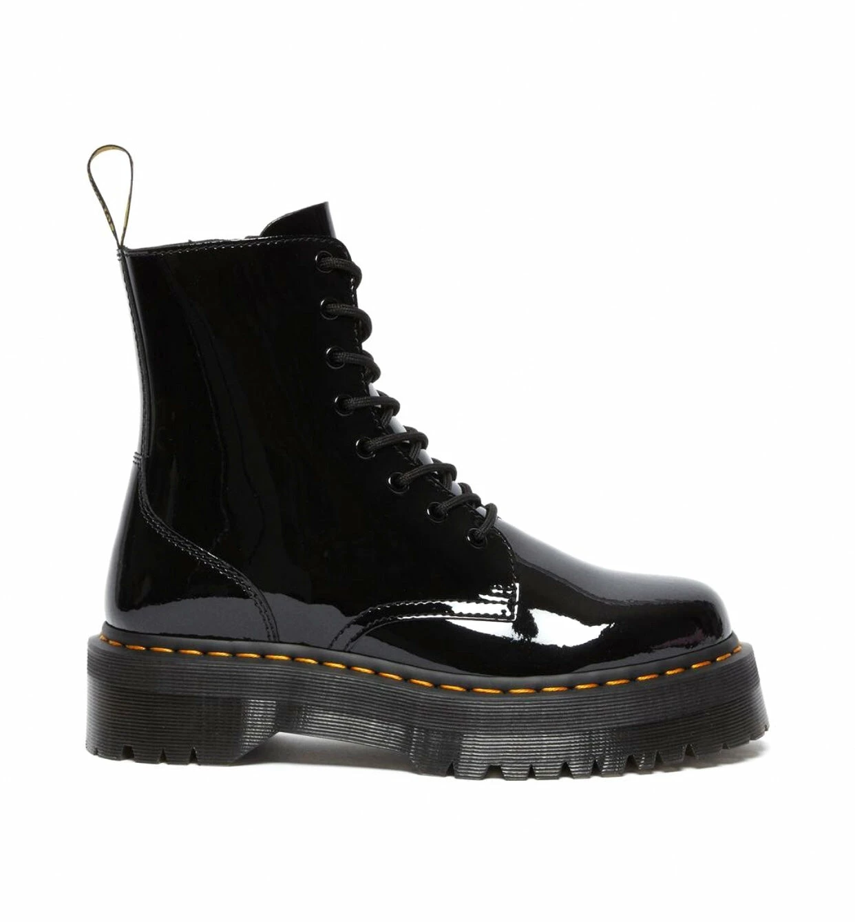 Dr. Martens Boots Dr. Martens Jadon Black Patent Zip Platform Ankle 8 Eyelet Boot 9 Dr. Martens Boots Dr. Martens Jadon Black Patent Zip Platform Ankle 8 Eyelet Boot - Image 9