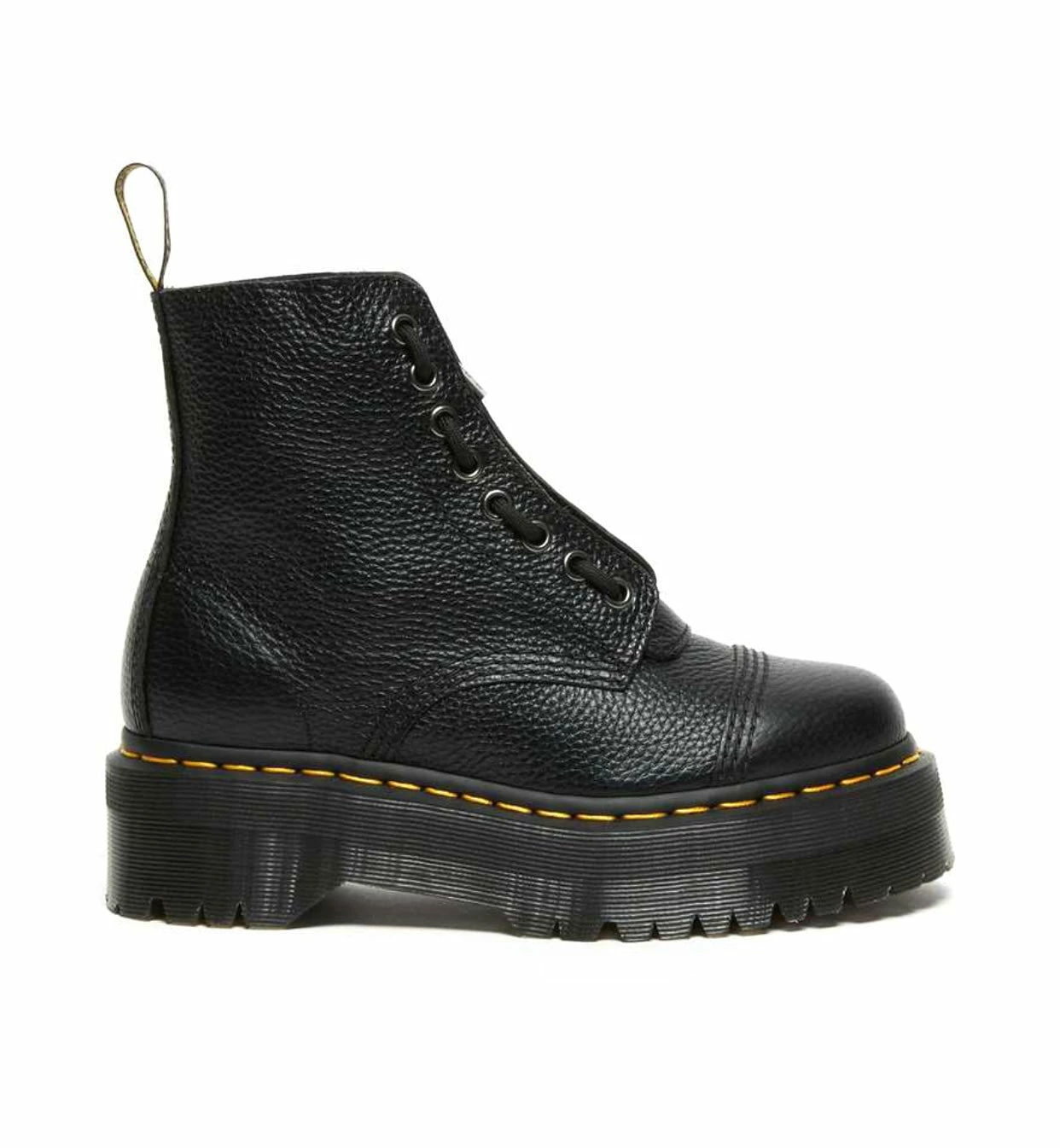 Dr. Martens Boots Dr. Martens Sinclair Black Milled Nappa Zip Ankle 8 Eyelet Boot 10 Dr. Martens Boots Dr. Martens Sinclair Black Milled Nappa Zip Ankle 8 Eyelet Boot - Image 10