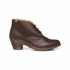 El Naturalista Ladies Boots El Naturalista 5490 Brown Sylvan 3 Eyelet Ankle Boot Made In Spain