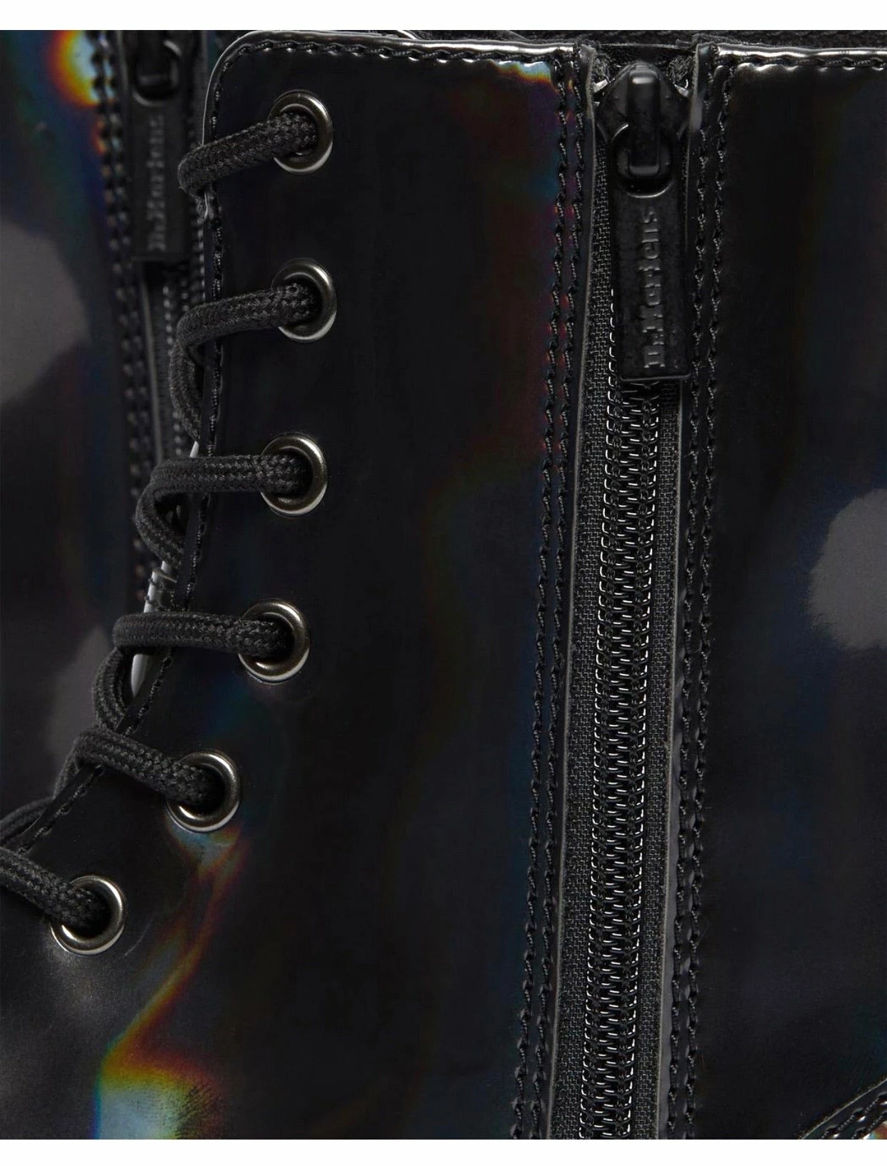 Dr. Martens Boots Dr. Martens Jadon Gunmetal Hologram Platform Ankle 8 Eyelet Boot 4 Dr. Martens Boots Dr. Martens Jadon Gunmetal Hologram Platform Ankle 8 Eyelet Boot - Image 4