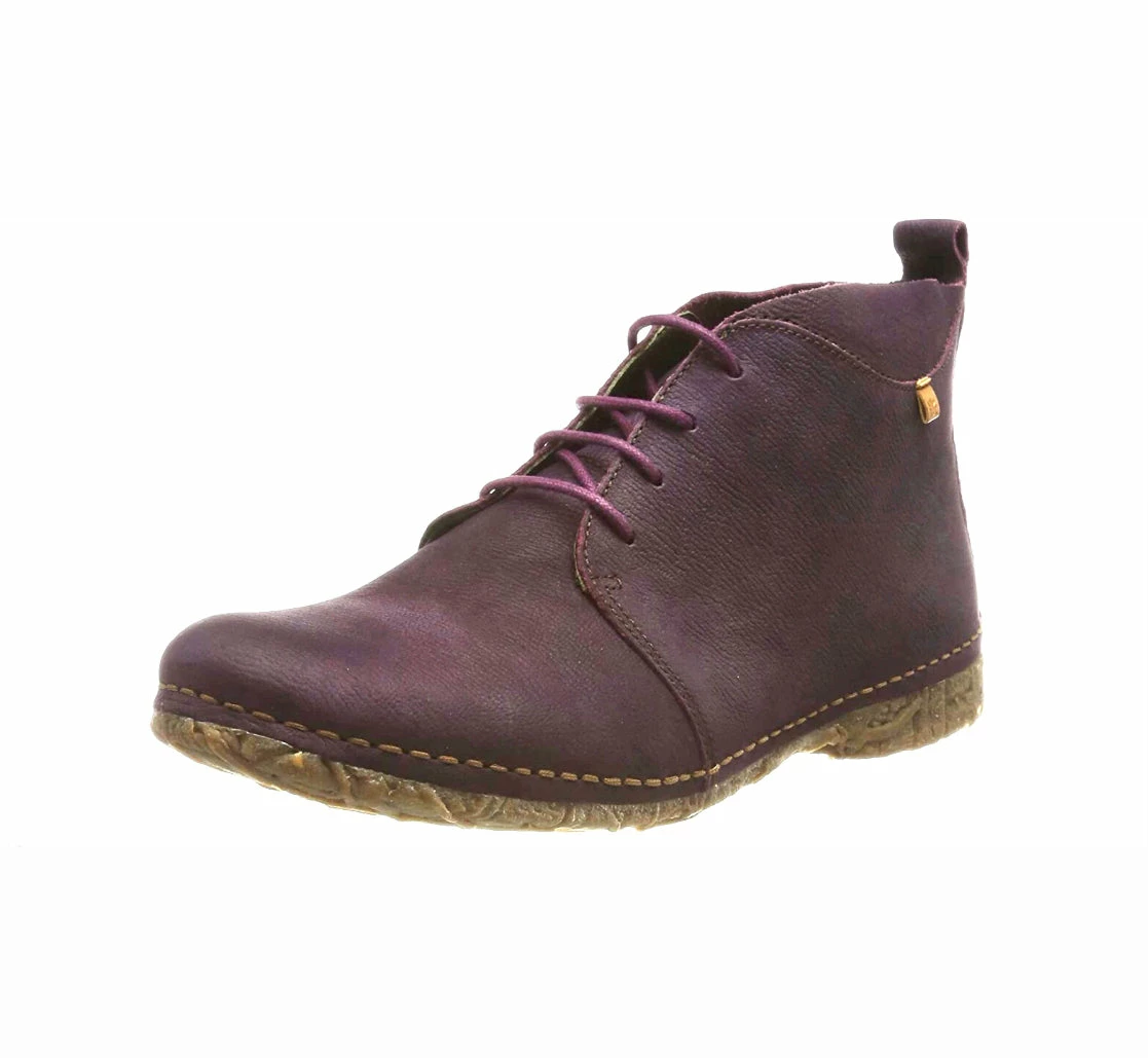 El Naturalista Ladies Boots El Naturalista N974 Mora Purple Lace Up Ankle Boot Made In Spain 1 El Naturalista Ladies Boots El Naturalista N974 Mora Purple Lace Up Ankle Boot Made In Spain