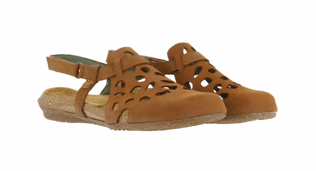 El Naturalista Ladies Shoes El Naturalista 5063 Wood Flats Sandals Made In Spain 1 El Naturalista Ladies Shoes El Naturalista 5063 Wood Flats Sandals Made In Spain