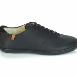 El Naturalista Mens Shoes El Naturalista N296 Black El Viajero Lace Up 6 Eyelet Shoe Made In Spain