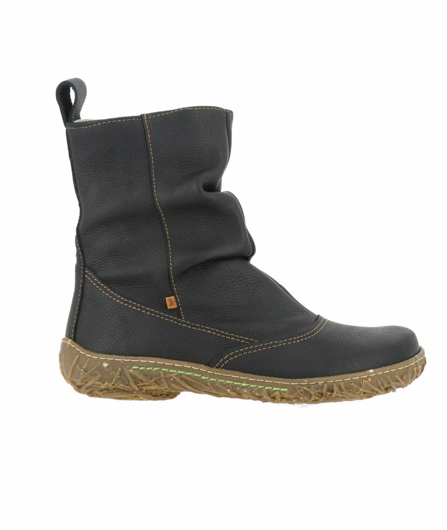 El Naturalista Ladies Boots El Naturalista N722 Black Zip Mid Calf Boots Made In Spain 1 El Naturalista Ladies Boots El Naturalista N722 Black Zip Mid Calf Boots Made In Spain