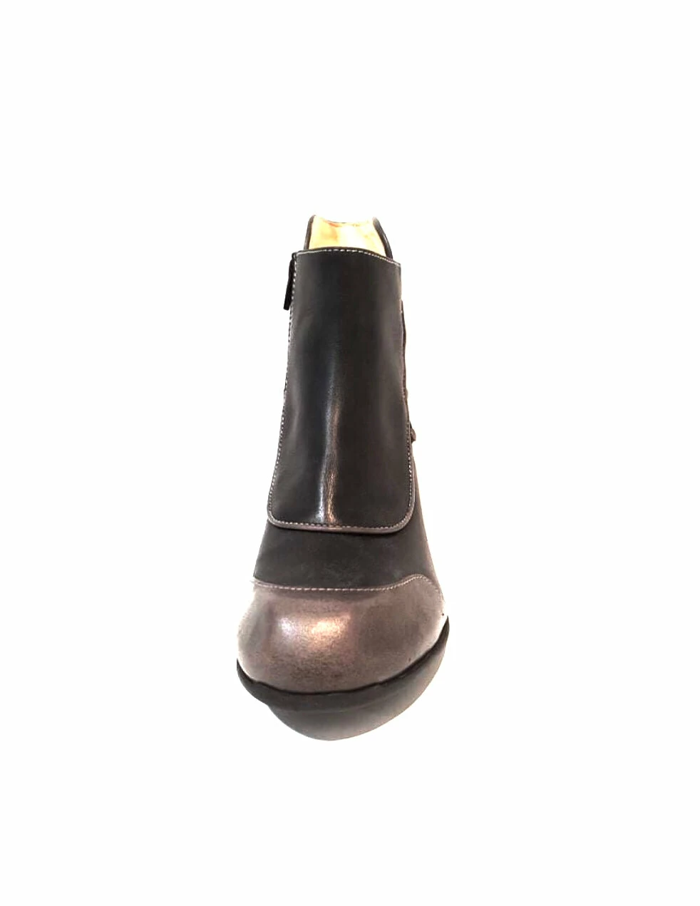 Eject Ladies Boots Eject EJW19-06 Dark Grey Combo Zip Ankle Boot Made In Portugal 4 Eject Ladies Boots Eject EJW19-06 Dark Grey Combo Zip Ankle Boot Made In Portugal - Image 4