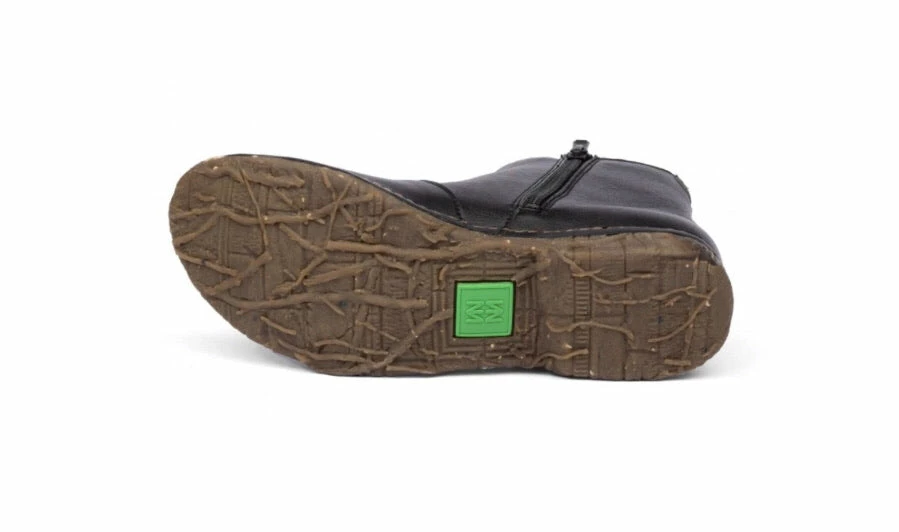 El Naturalista Ladies Boots El Naturalista 5460T Vegan Black Zip Ankle Boots Made In Spain 4 El Naturalista Ladies Boots El Naturalista 5460T Vegan Black Zip Ankle Boots Made In Spain - Image 4