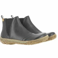 El Naturalista Ladies Boots El Naturalista N786T Black Vegan Pull On Ankle Boot Made In Spain -El Naturalista store image 9895079f 5133 406d b58f c2703fe3b6d9 2048x