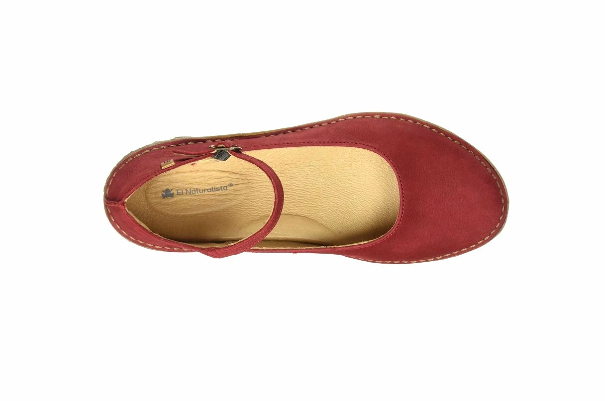 El Naturalista Ladies Shoes El Naturalista 5720 Tibet Red Pleasant Borago Mary Jane Made In Spain 4 El Naturalista Ladies Shoes El Naturalista 5720 Tibet Red Pleasant Borago Mary Jane Made In Spain - Image 4