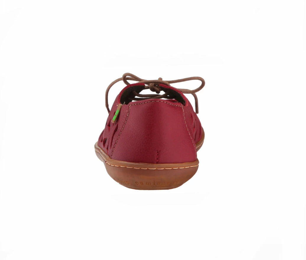 El Naturalista Ladies Shoes El Naturalista 5271 Tibet Red Perforated Leather 2 Eyelet Shoe Made In Spain 3 El Naturalista Ladies Shoes El Naturalista 5271 Tibet Red Perforated Leather 2 Eyelet Shoe Made In Spain - Image 3