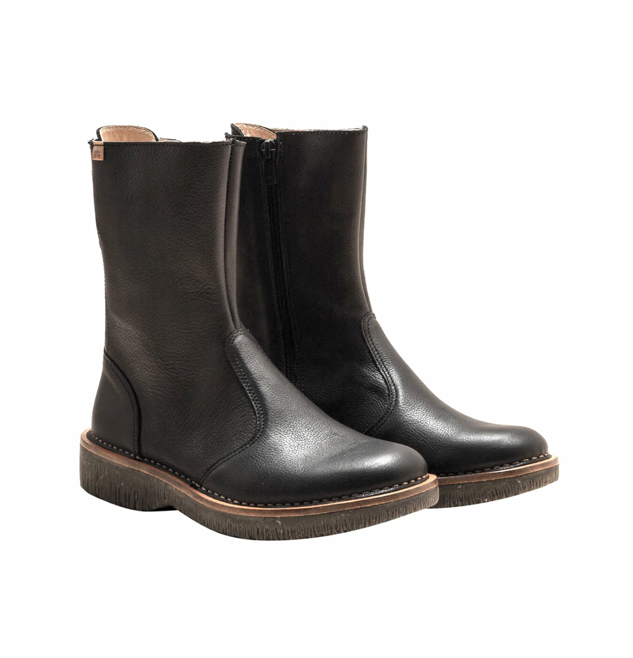 El Naturalista Ladies Boots El Naturalista 5577 Black Volcano Zip Lace Up Boots Made In Spain 5 El Naturalista Ladies Boots El Naturalista 5577 Black Volcano Zip Lace Up Boots Made In Spain - Image 5