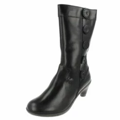 Dr. Martens Boots Dr. Martens Toki Black Heel Zip Mid Calf Boot