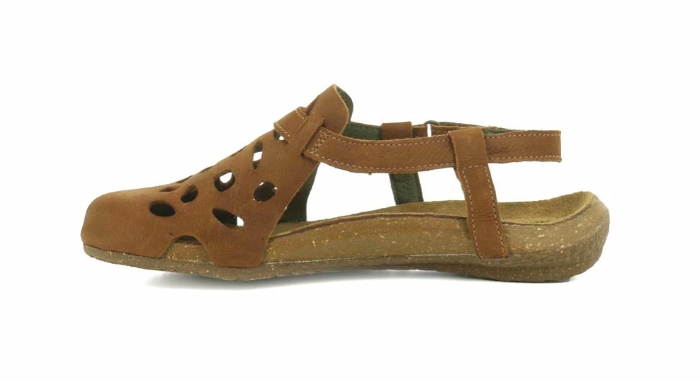 El Naturalista Ladies Shoes El Naturalista 5063 Wood Flats Sandals Made In Spain 5 El Naturalista Ladies Shoes El Naturalista 5063 Wood Flats Sandals Made In Spain - Image 5