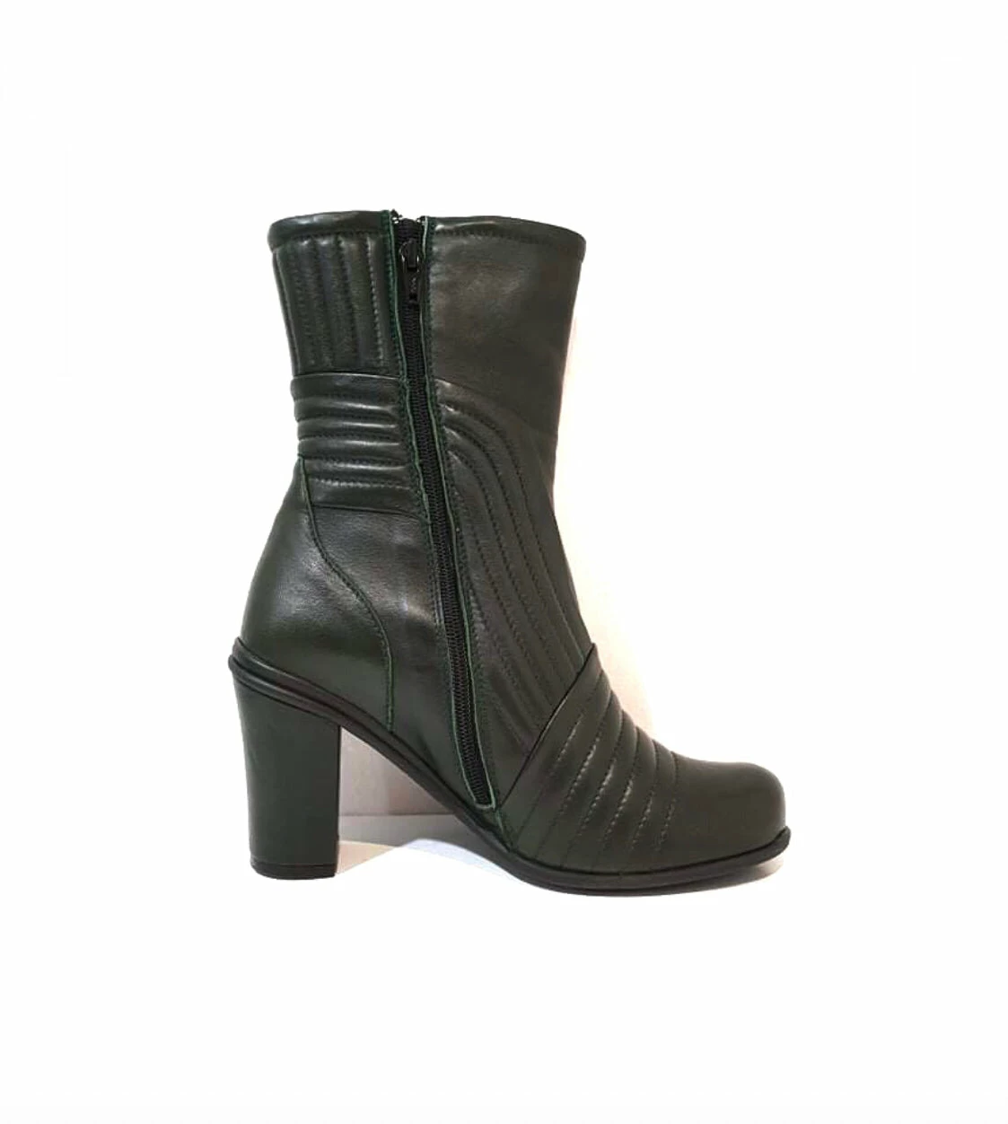 Eject Ladies Boots Eject EJW21-08 Green Zip Mid Calf Boot Made In Portugal 6 Eject Ladies Boots Eject EJW21-08 Green Zip Mid Calf Boot Made In Portugal - Image 6