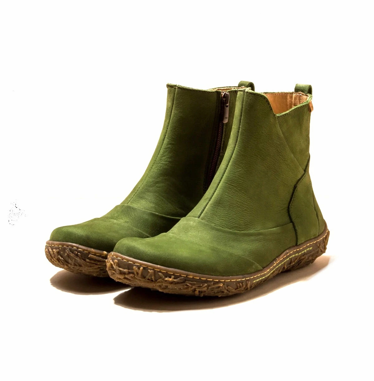 El Naturalista Ladies Boots El Naturalista 5450 Selva Green Nido Zip Ankle Boot Made In Spain 2 El Naturalista Ladies Boots El Naturalista 5450 Selva Green Nido Zip Ankle Boot Made In Spain - Image 2