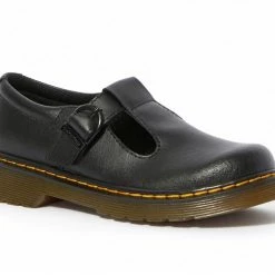 Dr. Martens Kids Shoes Dr. Martens Polley Black Junior Leather Mary Jane