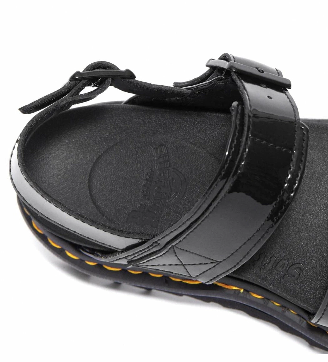 Dr. Martens Shoes Dr. Martens Voss Black Patent Lamper 2 Buckle Sandal 6 Dr. Martens Shoes Dr. Martens Voss Black Patent Lamper 2 Buckle Sandal - Image 6