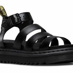 Dr. Martens Shoes Dr. Martens Blaire Chunky Black Sandal Buckle 3 Strap