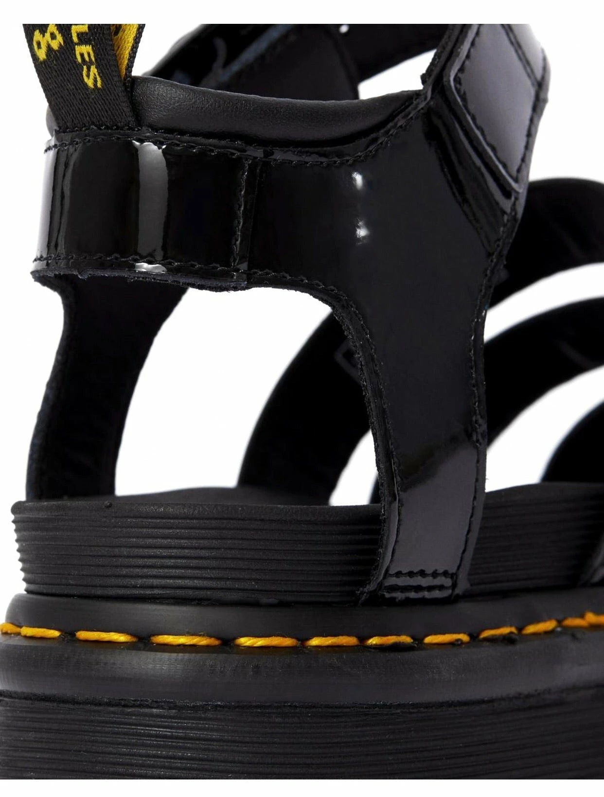 Dr. Martens Shoes Dr. Martens Blaire Chunky Black Patent Sandal Buckle 3 Strap 6 Dr. Martens Shoes Dr. Martens Blaire Chunky Black Patent Sandal Buckle 3 Strap - Image 6