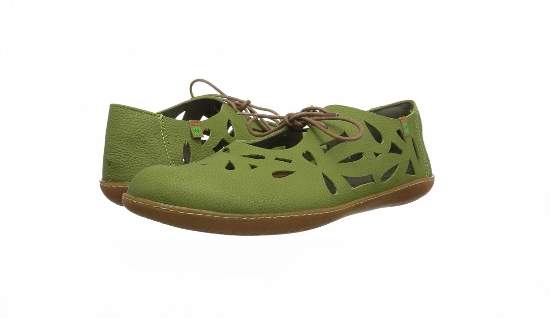 El Naturalista Ladies Shoes El Naturalista 5271 Green Perforated Leather 2 Eyelet Shoe Made In Spain 6 El Naturalista Ladies Shoes El Naturalista 5271 Green Perforated Leather 2 Eyelet Shoe Made In Spain - Image 6