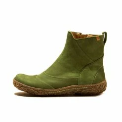 El Naturalista Ladies Boots El Naturalista 5450 Selva Green Nido Zip Ankle Boot Made In Spain
