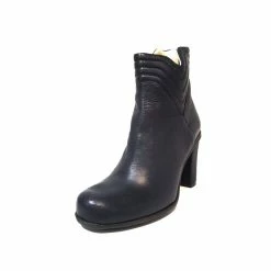 Eject Ladies Boots Eject EJW21-07 Navy Back Zip Ankle Boot Made In Portugal