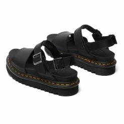 Dr. Martens Shoes Dr. Martens Voss Black Hydro Leather Yellow Stitch Sandal -El Naturalista store image be93e7cf ae0b 49fa 8d3f bf39ba7315b8 2048x