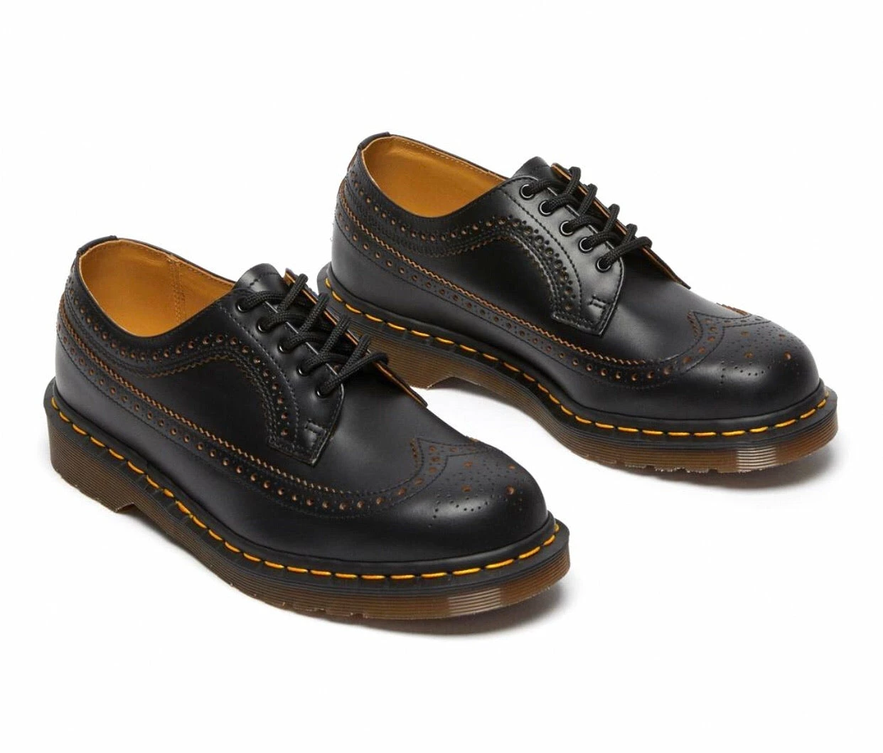 Dr. Martens Shoes Dr. Martens 3989 Black Vintage Brogue Made In England 2 Dr. Martens Shoes Dr. Martens 3989 Black Vintage Brogue Made In England - Image 2