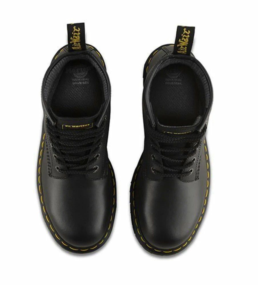Dr. Martens Boots Dr. Martens Black Icon Steel Toe Fine Haircell Ankle 7 Eyelet Boot 4 Dr. Martens Boots Dr. Martens Black Icon Steel Toe Fine Haircell Ankle 7 Eyelet Boot - Image 4