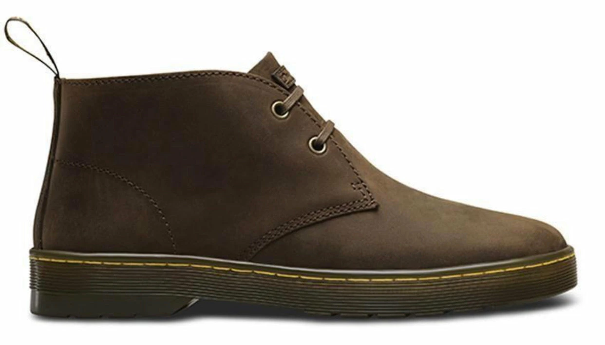 Dr. Martens Boots Dr. Martens Cabrillo Crazy Horse Brown 2 Eyelet Ankle Boot 2 Dr. Martens Boots Dr. Martens Cabrillo Crazy Horse Brown 2 Eyelet Ankle Boot - Image 2