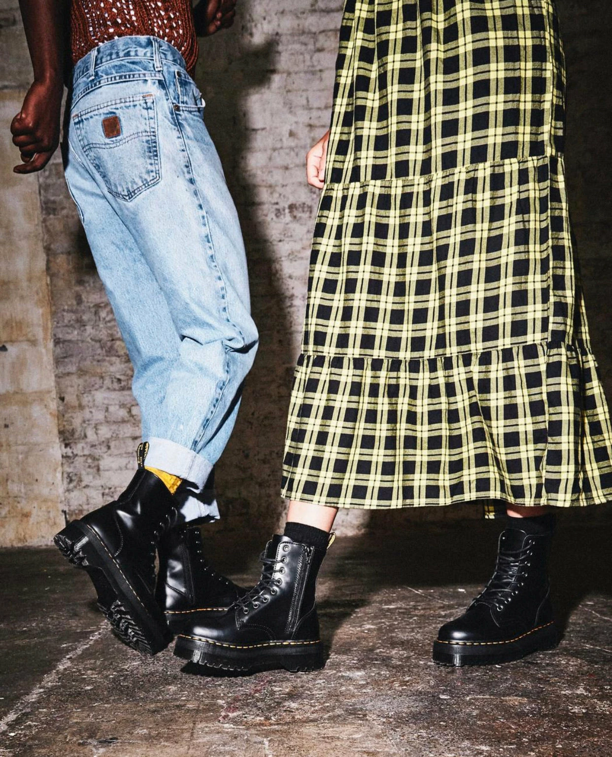 Dr. Martens Boots Dr. Martens Jadon Black Smooth Zip Platform Ankle 8 Eyelet Boot 7 Dr. Martens Boots Dr. Martens Jadon Black Smooth Zip Platform Ankle 8 Eyelet Boot - Image 7