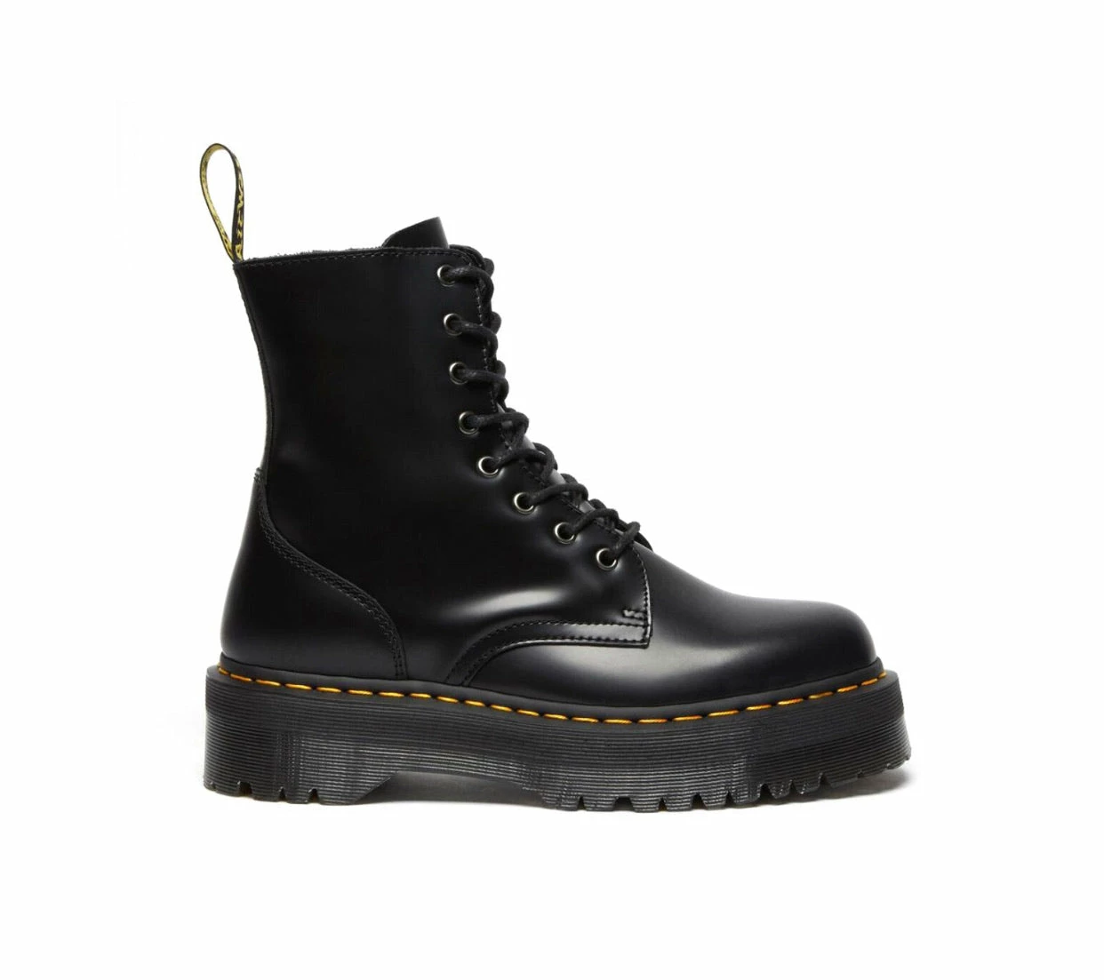 Dr. Martens Boots Dr. Martens Jadon Black Smooth Zip Platform Ankle 8 Eyelet Boot 10 Dr. Martens Boots Dr. Martens Jadon Black Smooth Zip Platform Ankle 8 Eyelet Boot - Image 10