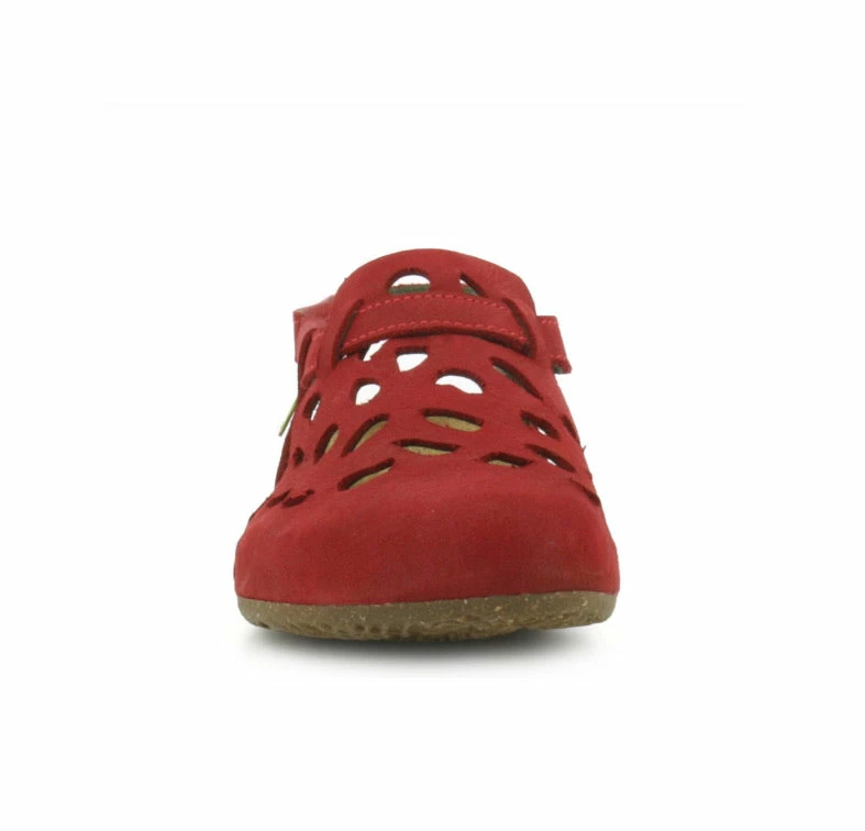 El Naturalista Ladies Shoes El Naturalista 5063 Tibet Red Flats Sandals Made In Spain 3 El Naturalista Ladies Shoes El Naturalista 5063 Tibet Red Flats Sandals Made In Spain - Image 3