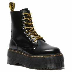 Dr. Martens Boots Dr. Martens Jadon Max Black Buttero Zip 8 Eyelet Ankle Boot