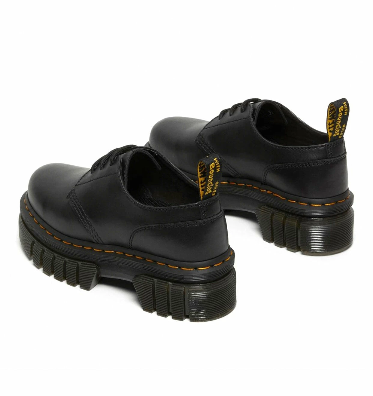 Dr. Martens Shoes Dr. Martens Audrick Black Nappa Lux Platform 3 Eyelet Shoe 3 Dr. Martens Shoes Dr. Martens Audrick Black Nappa Lux Platform 3 Eyelet Shoe - Image 3