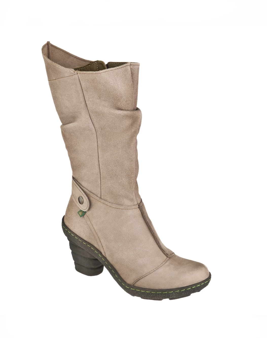 El Naturalista Ladies Boots El Naturalista N777 Piedra Beige Antique Wax Zip High Boots Made In Spain 1 El Naturalista Ladies Boots El Naturalista N777 Piedra Beige Antique Wax Zip High Boots Made In Spain