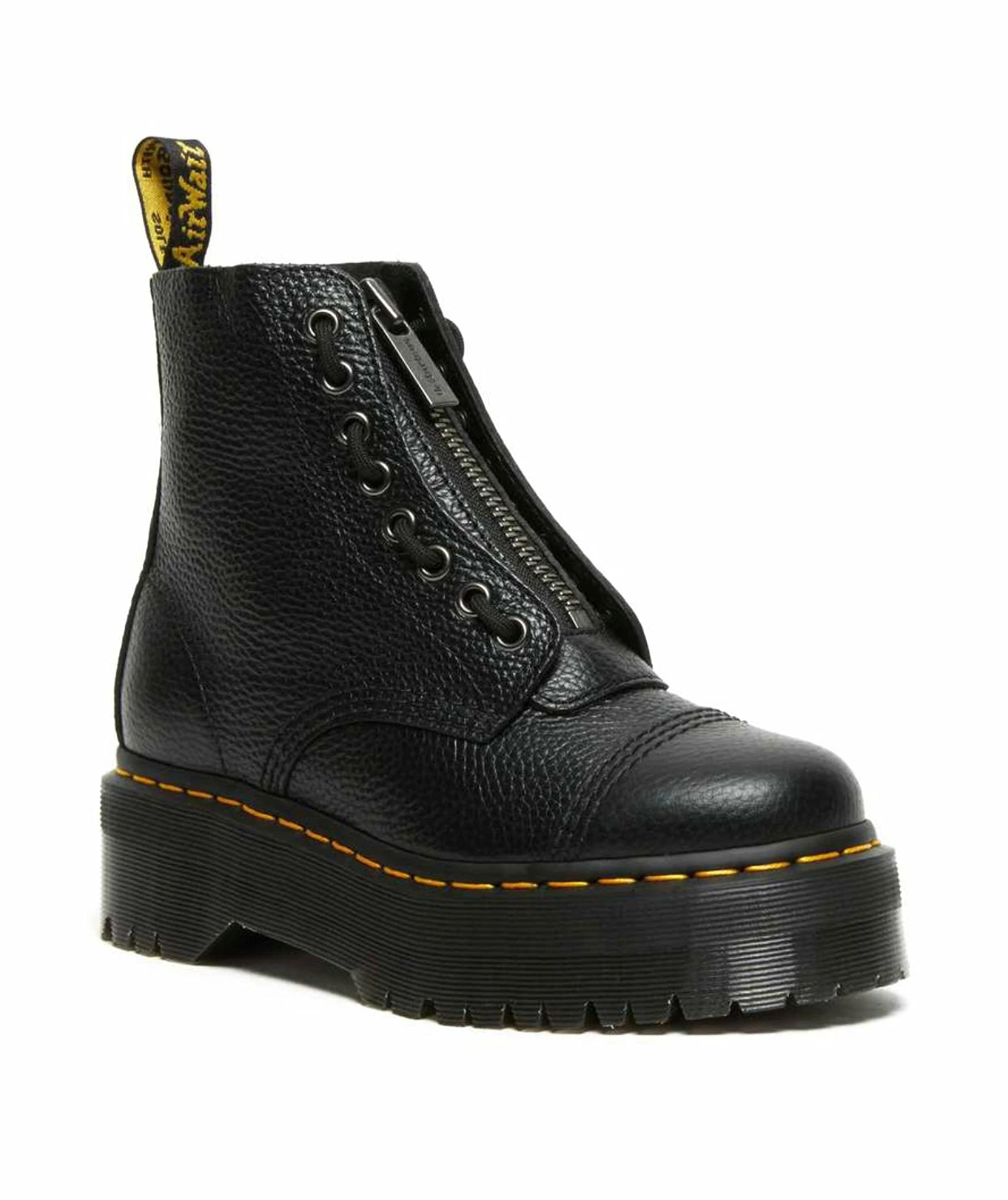Dr. Martens Boots Dr. Martens Sinclair Black Milled Nappa Zip Ankle 8 Eyelet Boot 1 Dr. Martens Boots Dr. Martens Sinclair Black Milled Nappa Zip Ankle 8 Eyelet Boot