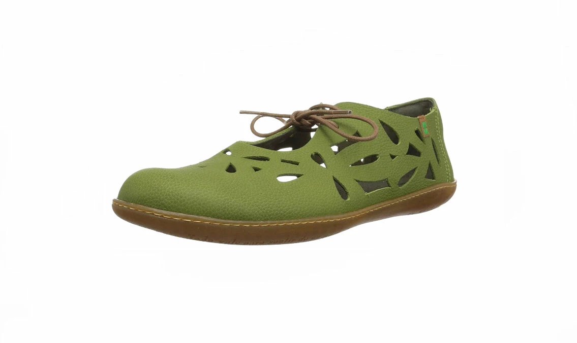 El Naturalista Ladies Shoes El Naturalista 5271 Green Perforated Leather 2 Eyelet Shoe Made In Spain 1 El Naturalista Ladies Shoes El Naturalista 5271 Green Perforated Leather 2 Eyelet Shoe Made In Spain