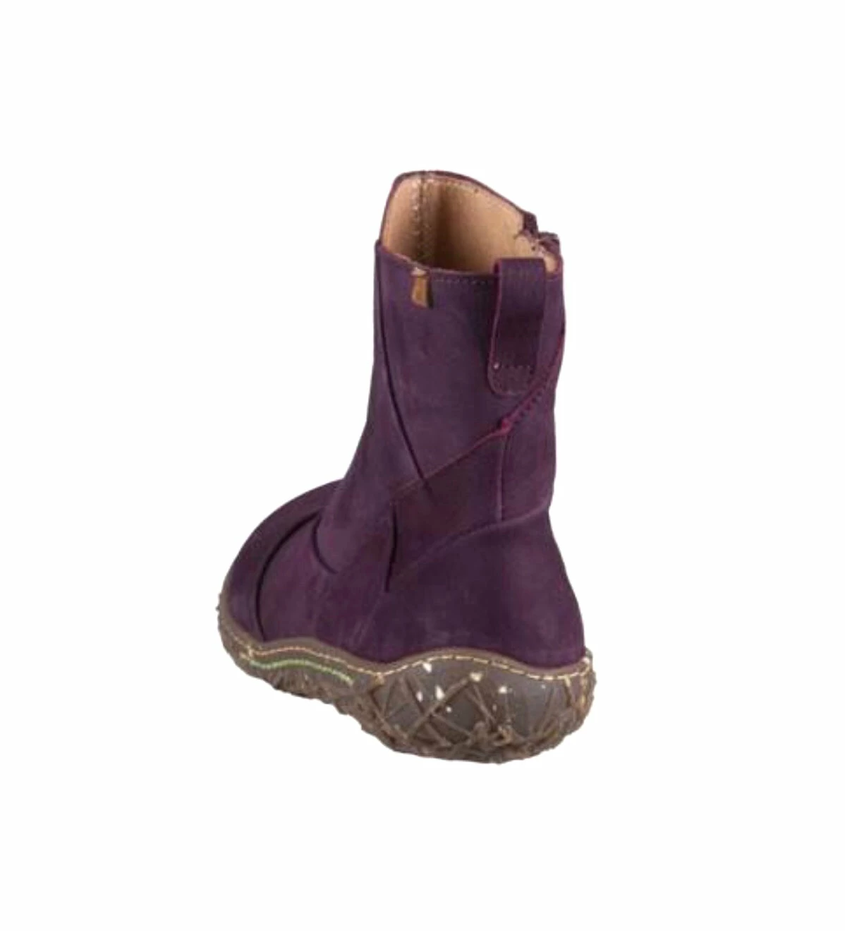 El Naturalista Ladies Boots El Naturalista 5450 Mora Purple Nido Zip Ankle Boot Made In Spain 2 El Naturalista Ladies Boots El Naturalista 5450 Mora Purple Nido Zip Ankle Boot Made In Spain - Image 2
