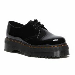 Dr. Martens Shoes Dr. Martens 1461 Quad Black Patent Lamper Platform 3 Eyelet Shoe