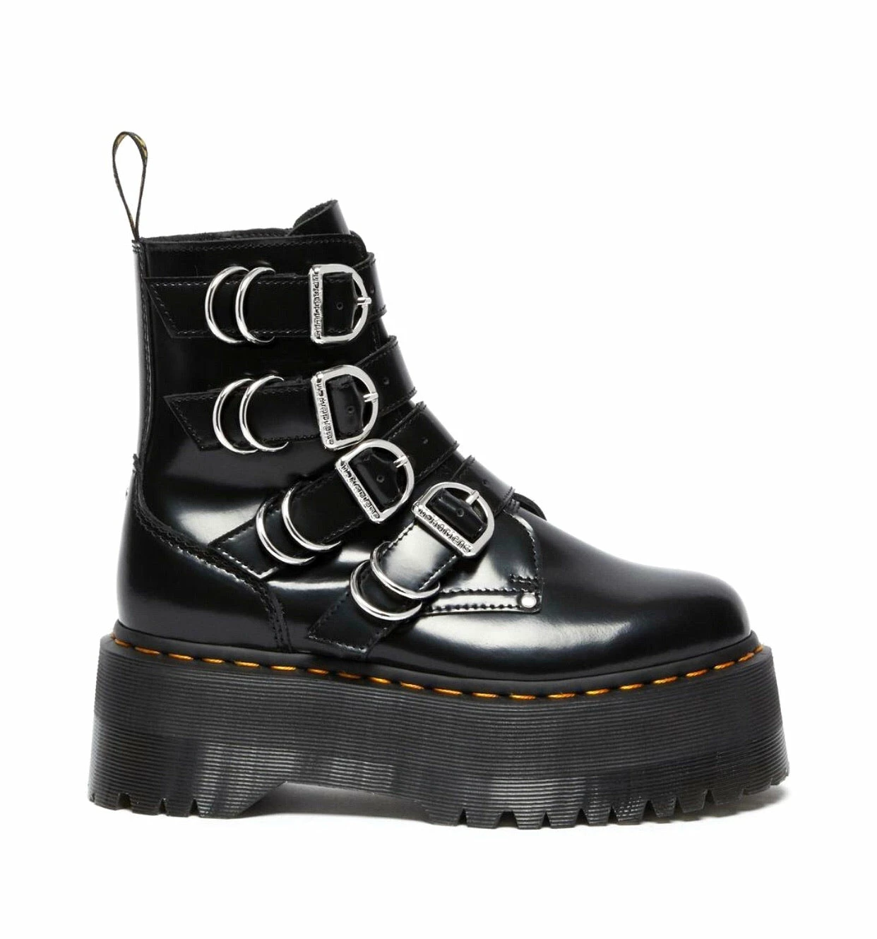 Dr. Martens Boots Dr. Martens Jadon Max Hardware Black 4 Strap Zip Platform Ankle Boot 8 Dr. Martens Boots Dr. Martens Jadon Max Hardware Black 4 Strap Zip Platform Ankle Boot - Image 8
