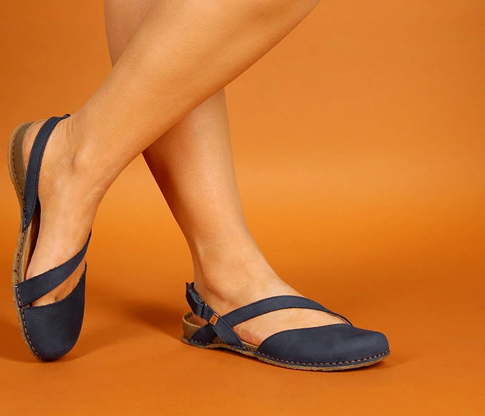 El Naturalista Ladies Shoes El Naturalista 5813 Panglao Ocean Blue Pleasant Flats Made In Spain 3 El Naturalista Ladies Shoes El Naturalista 5813 Panglao Ocean Blue Pleasant Flats Made In Spain - Image 3