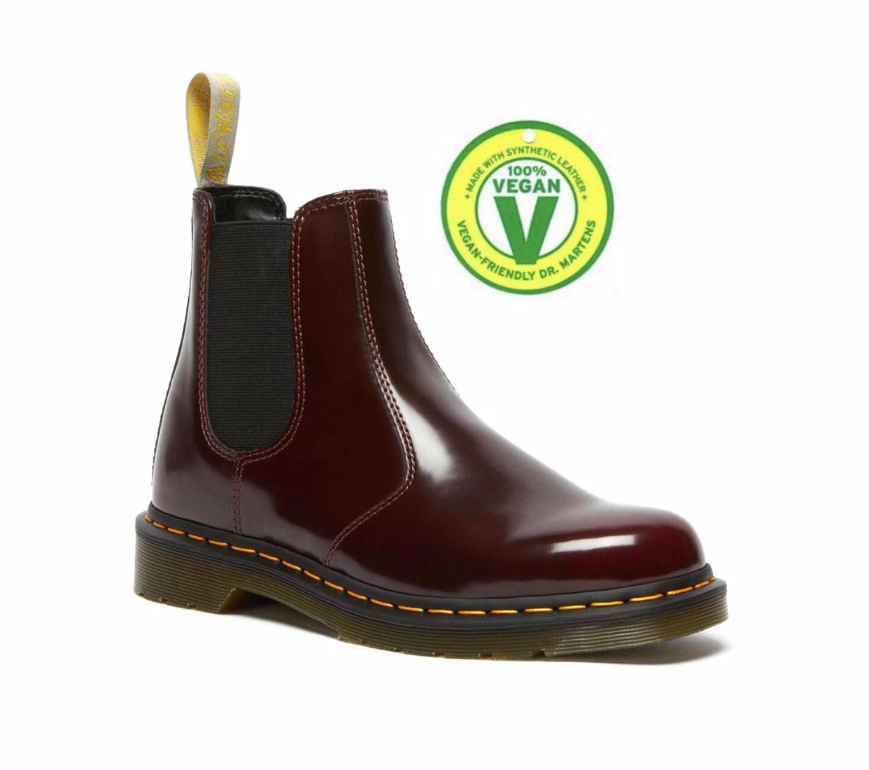 Dr. Martens Boots Dr. Martens 2976 Cherry Red Vegan Chelsea Boot 1 Dr. Martens Boots Dr. Martens 2976 Cherry Red Vegan Chelsea Boot