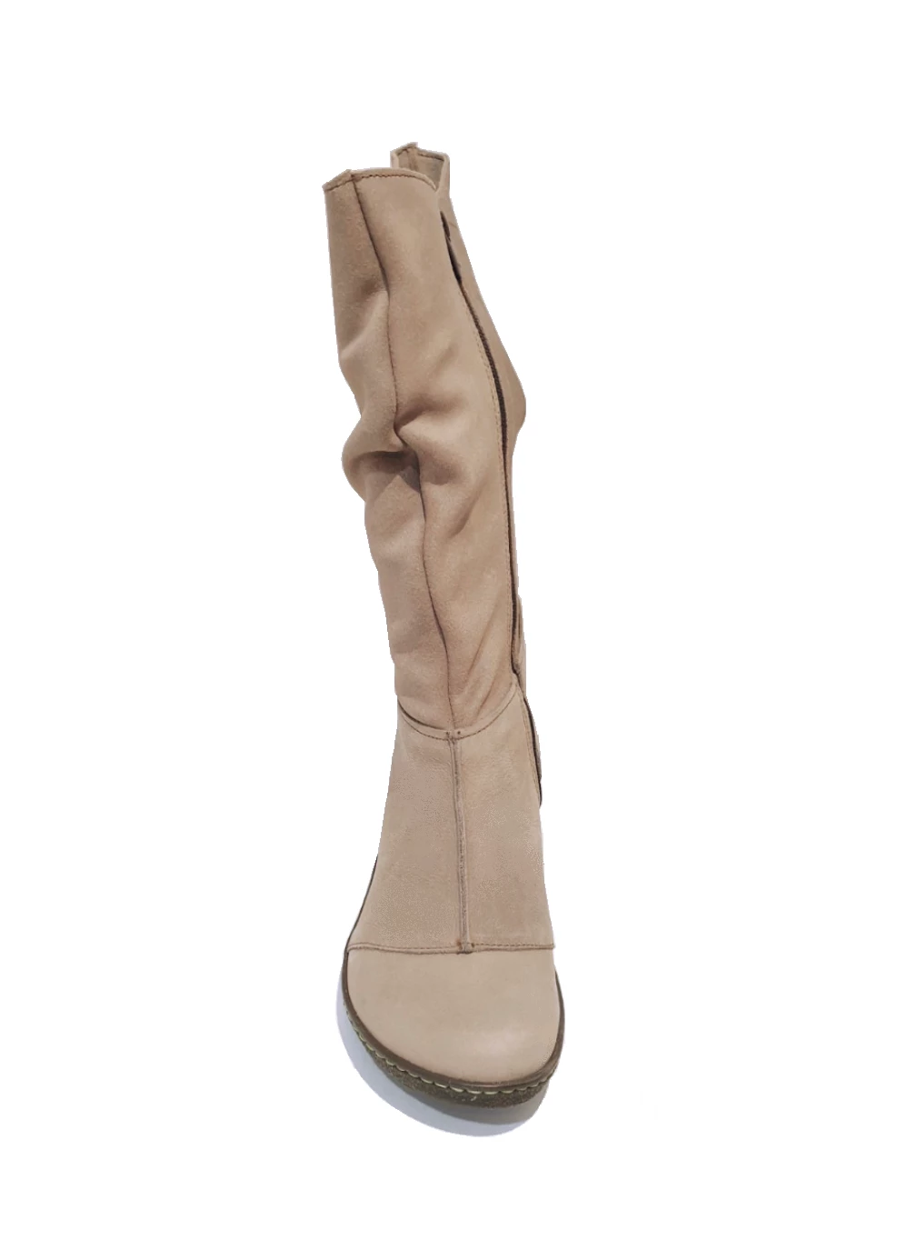 El Naturalista Ladies Boots El Naturalista N777 Piedra Beige Antique Wax Zip High Boots Made In Spain 4 El Naturalista Ladies Boots El Naturalista N777 Piedra Beige Antique Wax Zip High Boots Made In Spain - Image 4