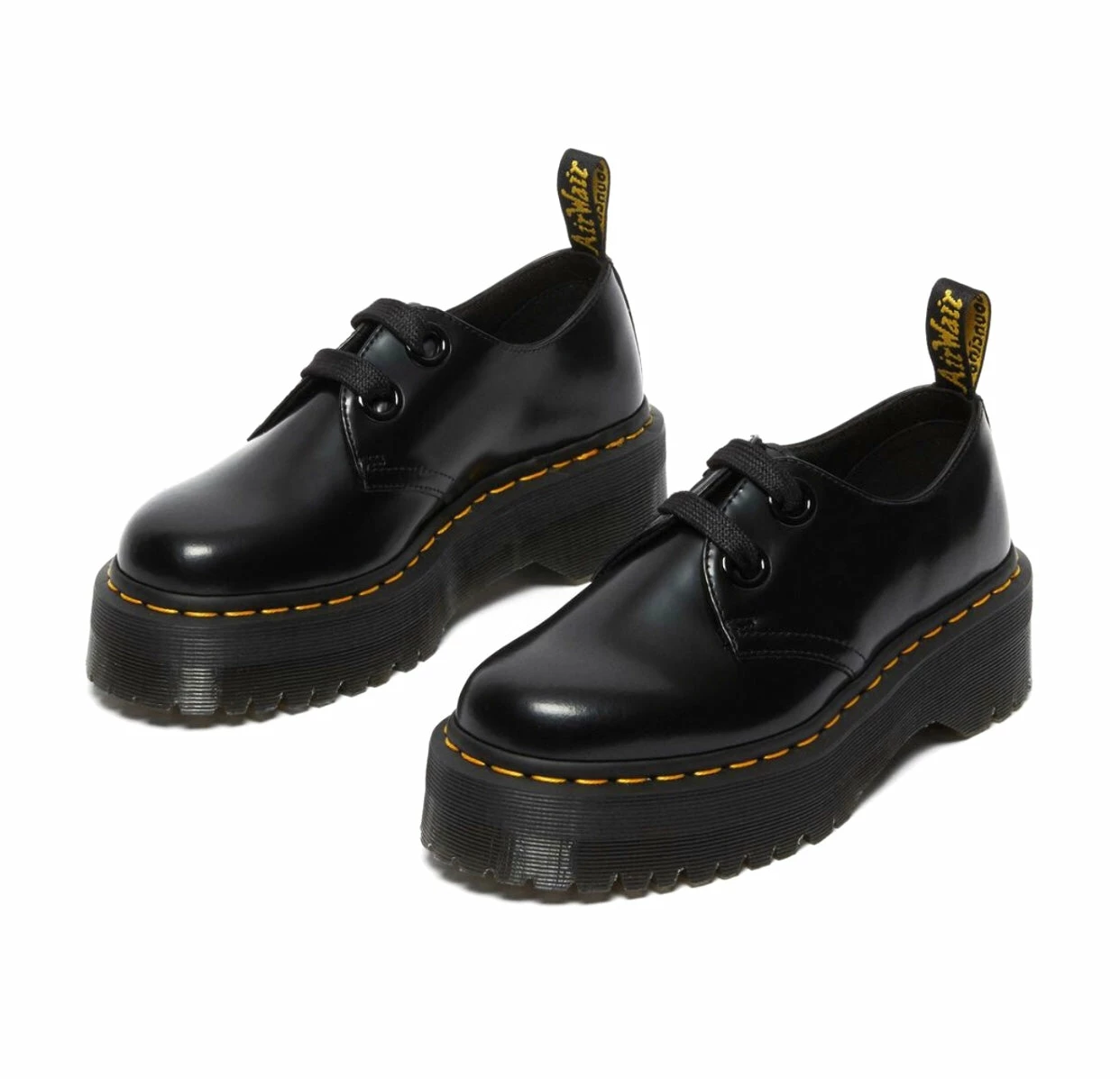 Dr. Martens Shoes Dr. Martens Holly Black Buttero Platform 2 Eyelet Shoe 7 Dr. Martens Shoes Dr. Martens Holly Black Buttero Platform 2 Eyelet Shoe - Image 7